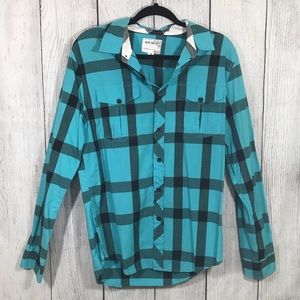 Warp and Weft Long Sleeve Plaid Shirt